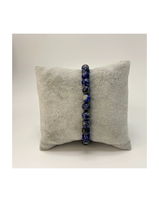 SERTİFİKALI Lapis Lazuli 6mm Doğal Taş Bileklik
