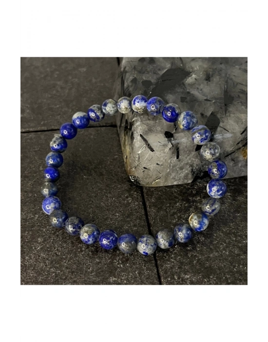 SERTİFİKALI Lapis Lazuli 6mm Doğal Taş Bileklik