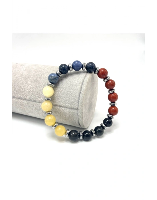 Sertifikalı Oğlak Burcu 8mm Doğal Taş Bileklik