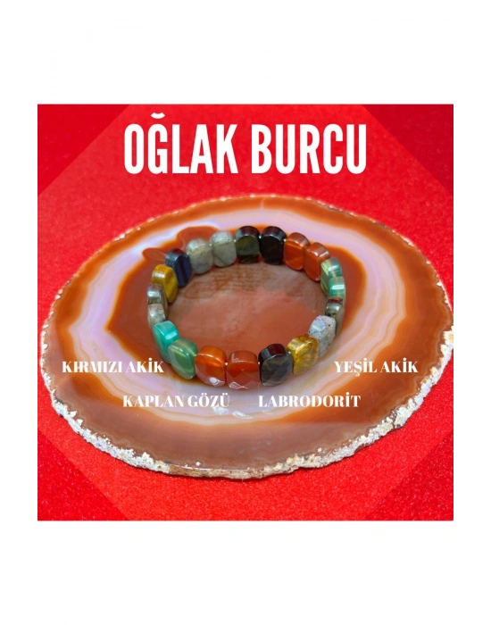 Sertifikalı Oğlak Burcu Doğal Taş Roleks Bileklik