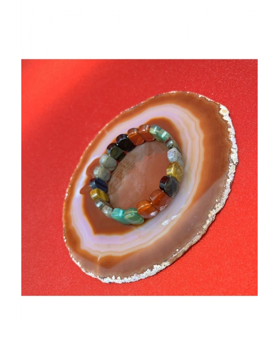 Sertifikalı Oğlak Burcu Doğal Taş Roleks Bileklik