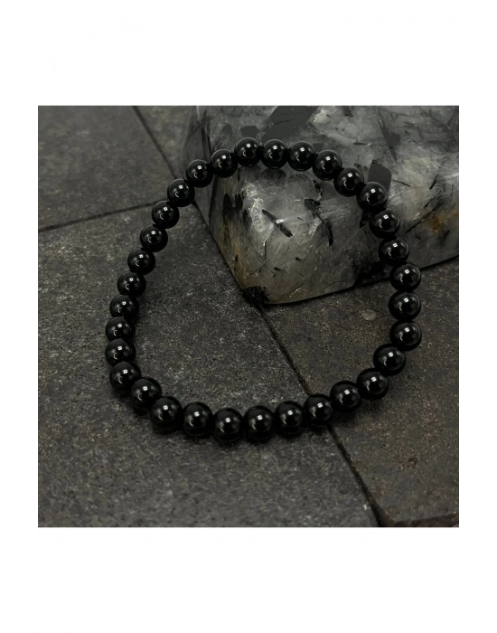 SERTİFİKALI Oniks 6mm Doğal Taş Bileklik