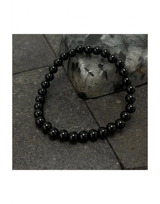 SERTİFİKALI Oniks 6mm Doğal Taş Bileklik