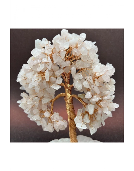 Sertifikalı Pembe Kuvars Doğal Taş Ağaç