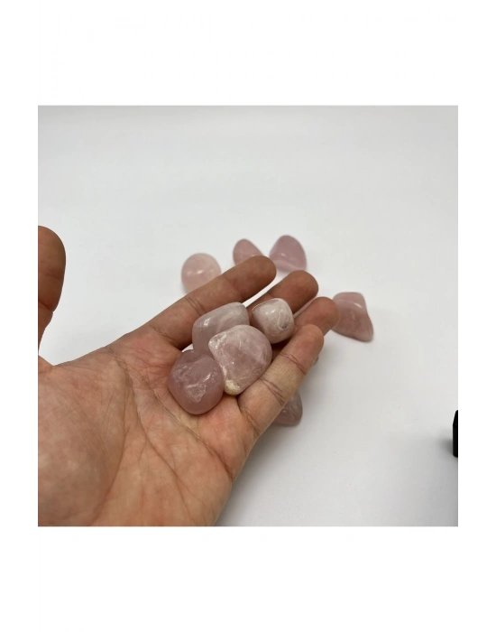 Sertifikalı Pembe Kuvars Tımbıl Doğal Taş (1 adet )