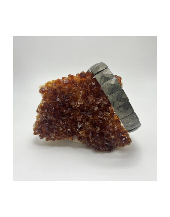 Sertifikalı Pirit Doğal Taş Roleks Bileklik