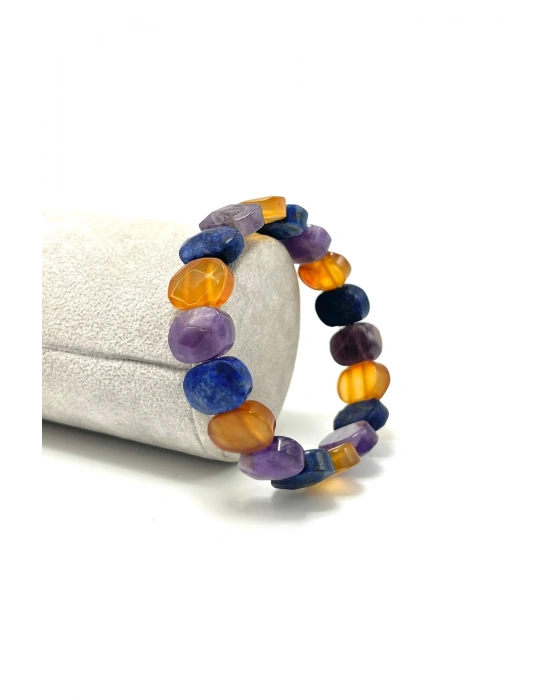 SERTİFİKALI Pozitif Enerji & Dinginlik Doğal Taş Roleks Bileklik