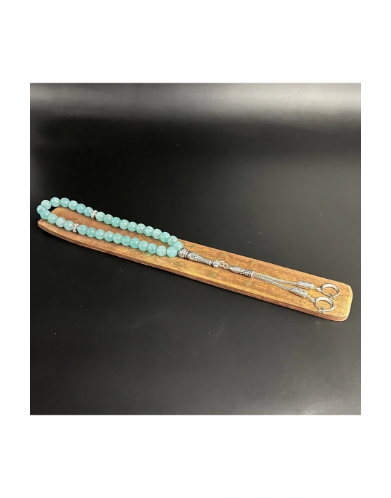 Sertifikalı Premium Kalite Amazonit 8mm 33lük Doğal Taş Tesbih