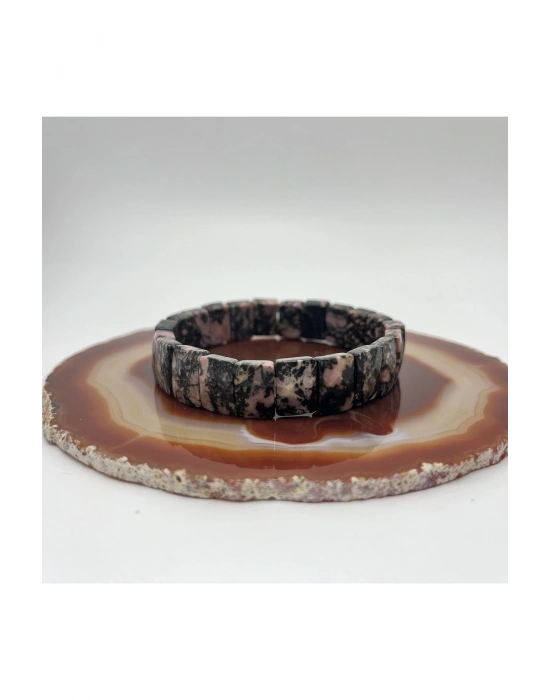 Sertifikalı Rodanit Doğal Taş Roleks Bileklik