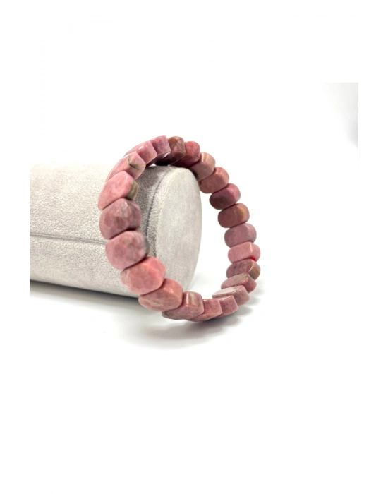 Sertifikalı Rodanit Doğal Taş Roleks Bileklik