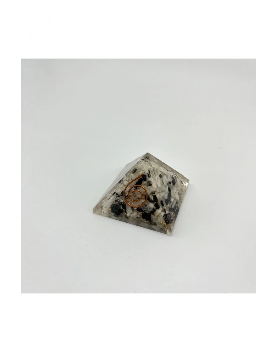 Sertifikalı Rutilli Kuvars Orgonit Piramit 4x3.5 Cm 35 gr