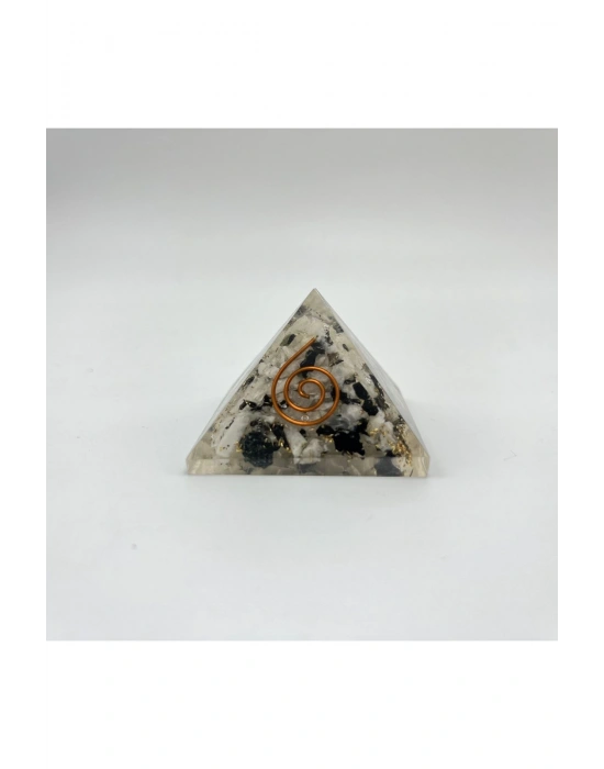 Sertifikalı Rutilli Kuvars Orgonit Piramit 4x3.5 Cm 35 gr