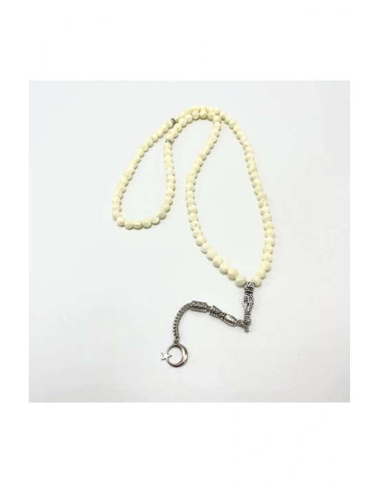 Sertifikalı Sedef 6mm 99luk Doğal Taş Tesbih