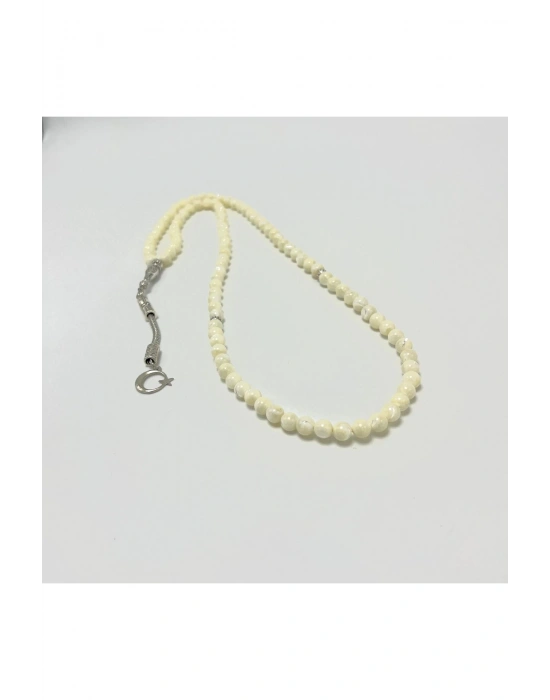 Sertifikalı Sedef 6mm 99luk Doğal Taş Tesbih