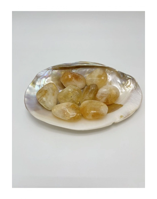 Sertifikalı Sitrin Büyük Tımbıl Doğal Taş (1 Adet )