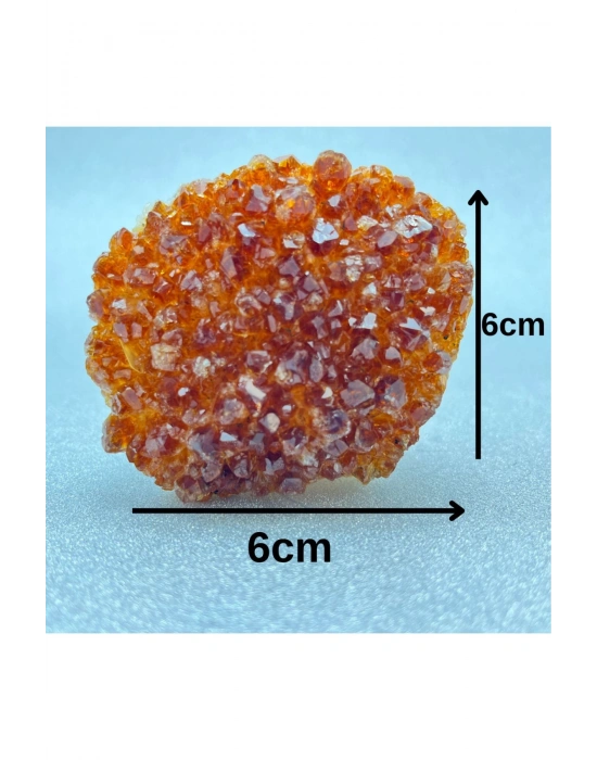 Sertifikalı Sitrin Doğal Taş Ham Kaya Parça 384 gr