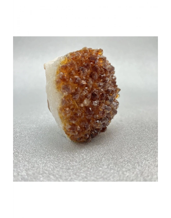 Sertifikalı Sitrin Doğal Taş Ham Kaya Parça 384 gr