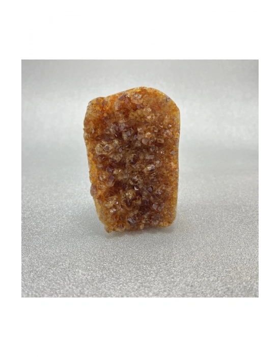 Sertifikalı Sitrin Doğal Taş Ham Kaya Parça 584 gr