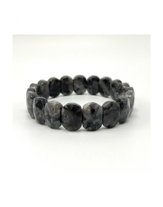 Sertifikalı Spektrolit Doğal Taş Roleks Bileklik