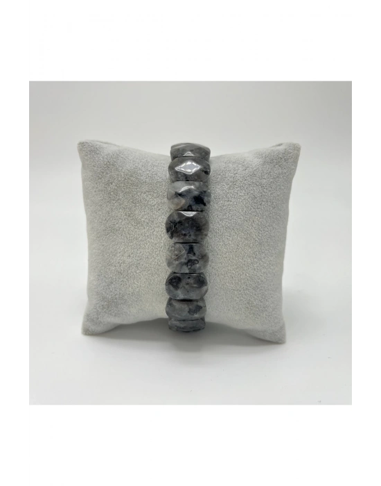 Sertifikalı Spektrolit Doğal Taş Roleks Bileklik