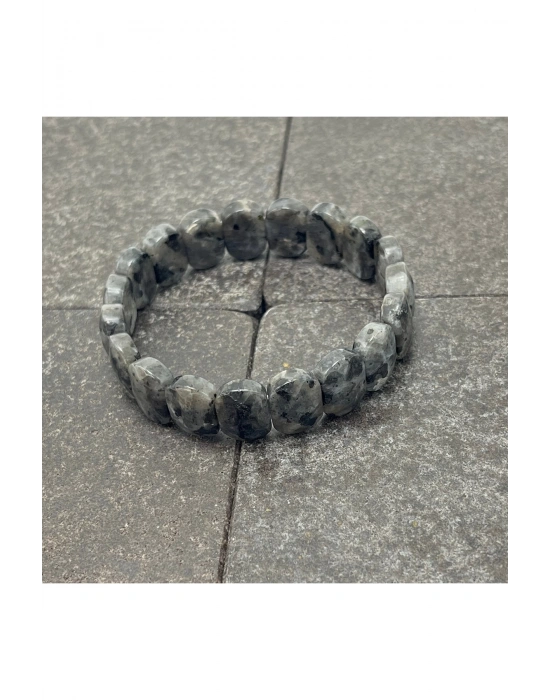 Sertifikalı Spektrolit Doğal Taş Roleks Bileklik