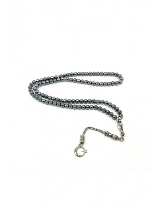 Sertifikalı Terahertz 6mm 99luk Doğal Taş Tesbih