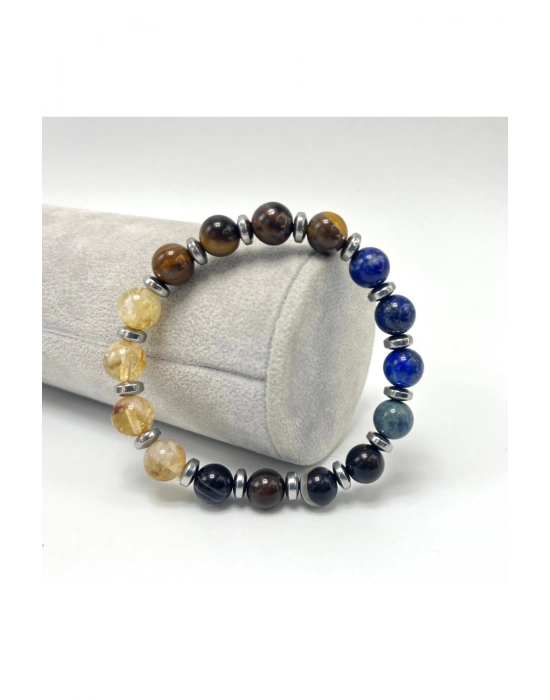 Sertifikalı Terazi Burcu 8mm Doğal Taş Bileklik