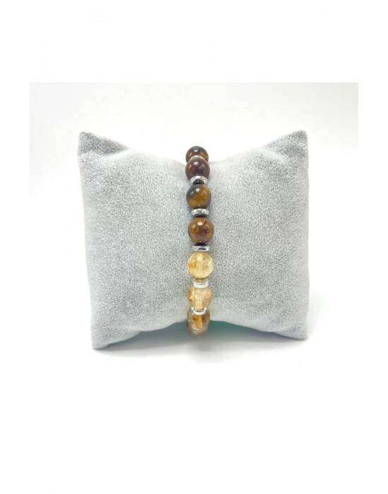 Sertifikalı Terazi Burcu 8mm Doğal Taş Bileklik