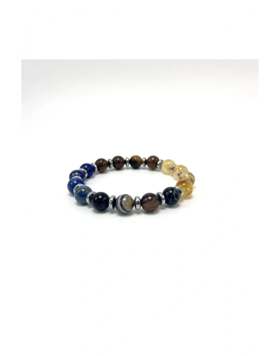 Sertifikalı Terazi Burcu 8mm Doğal Taş Bileklik