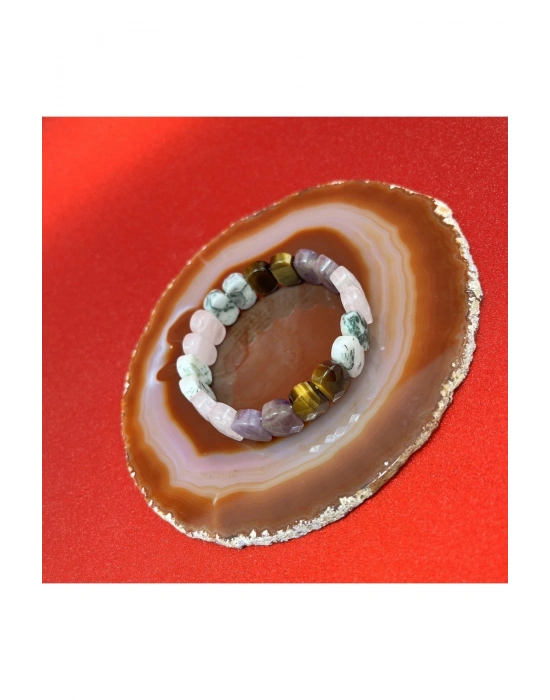 Sertifikalı Terazi Burcu Doğal Taş Roleks Bileklik