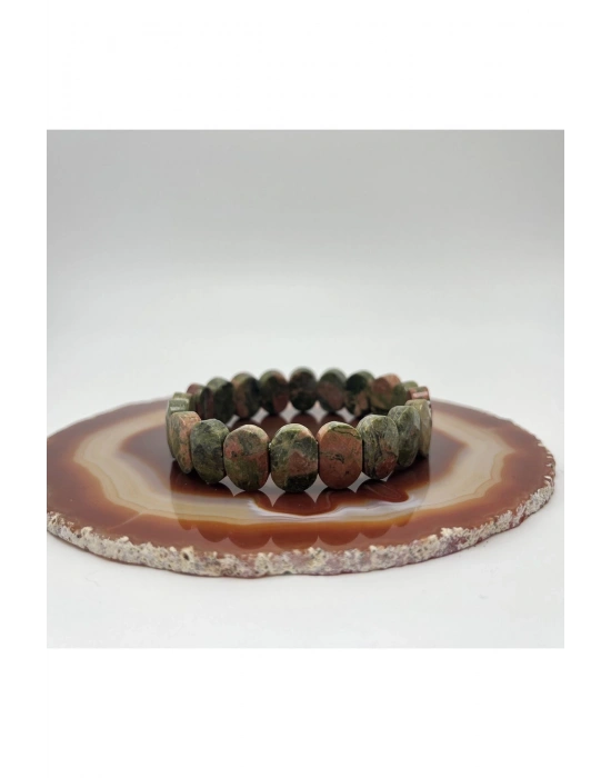 Sertifikalı Unakit Doğal Taş Roleks Bileklik