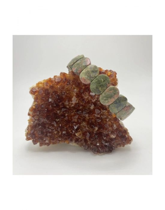 Sertifikalı Unakit Doğal Taş Roleks Bileklik