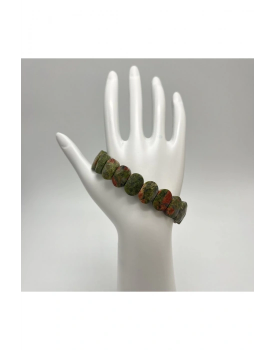 Sertifikalı Unakit Doğal Taş Roleks Bileklik