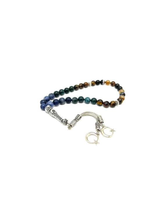 Sertifikalı Yengeç Burcu 8mm 33lük Doğal Taş Tesbih