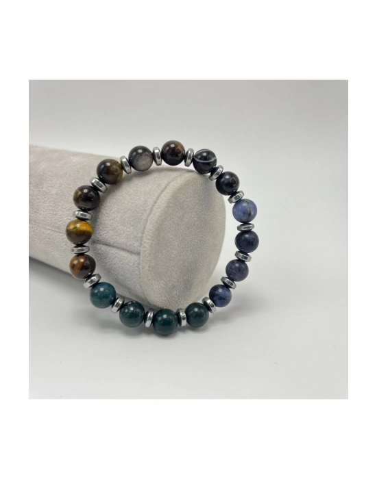 Sertifikalı Yengeç Burcu 8mm Doğal Taş Bileklik