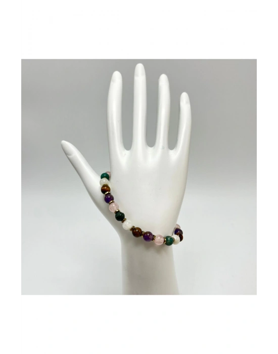 SERTİFİKALI YENGEÇ BURCU DOĞAL TAŞ BİLEKLİK 6mm