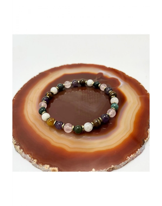 SERTİFİKALI YENGEÇ BURCU DOĞAL TAŞ BİLEKLİK 6mm