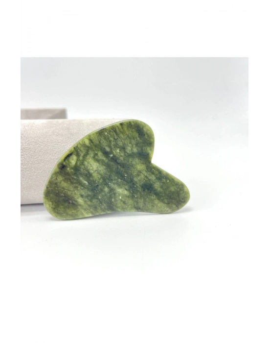 Sertifikalı Yeşim 1. Sınıf Kalite Gua Sha Doğal Taş Masaj Aleti