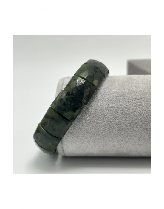 Sertifikalı Yeşim Doğal Taş Roleks Bileklik