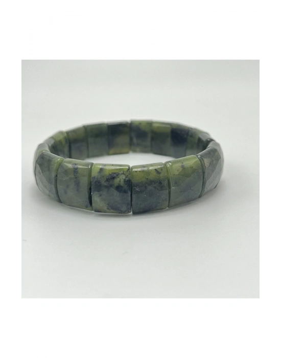 Sertifikalı Yeşim Doğal Taş Roleks Bileklik