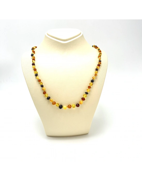 SERTİFİKALI YETİŞKİN KEHRİBAR KOLYE 60 CM UNİSEX