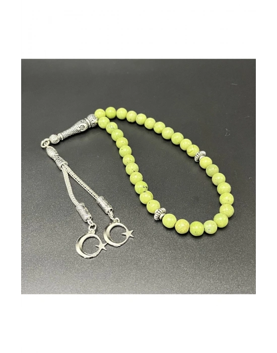 Yeşim 8mm 33lük Doğal Taş Tesbih