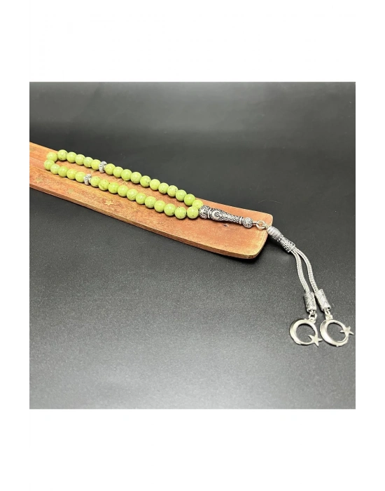 Yeşim 8mm 33lük Doğal Taş Tesbih