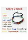 Çakra Doğal Taş El Yapımı Makrome Bileklik Lapis Sitrin Jasper Aventurin Kaplan Gözü Akik Kuvars