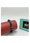 Lapis Lazuli 8mm Elastik Misinalı Doğal Taş Bileklik