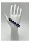 Sertifikalı 6mm Ipli Lapis Lazuli Ayarlanabilir Ölçü Doğal Taş Bileklik