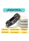 SERTİFİKALI Akrep Burcu Disk Model Doğal Taş Erkek Bileklik Mıknatıslı Kilit