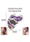 Sertifikalı Ametist 1. Sınıf Kalite Gua Sha Doğal Taş Masaj Aleti