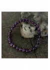 SERTİFİKALI Ametist 6mm Doğal Taş Bileklik