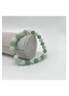 Sertifikalı Aventurin ve Akuamarin Doğal Taş Misinalı Bileklik 8mm
